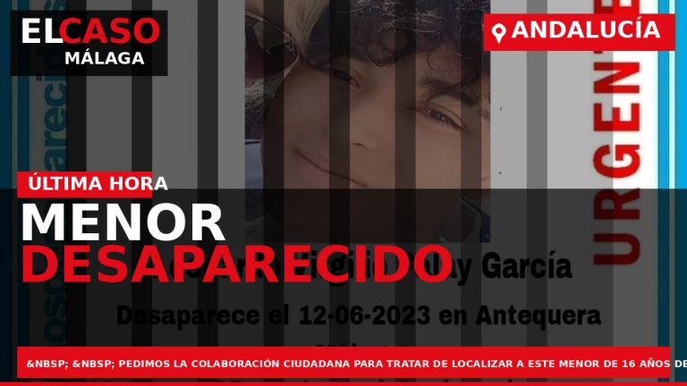 Portada El Caso Málaga: MENOR DESAPARECIDO — ANDALUCÍA