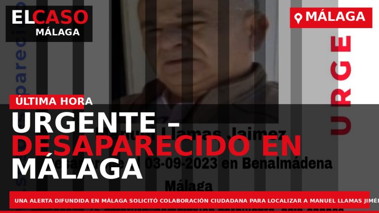 Portada El Caso Málaga: URGENTE – DESAPARECIDO EN MÁLAGA — MÁLAGA