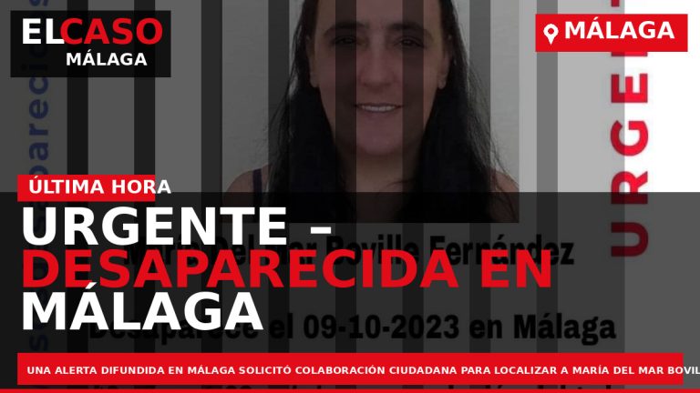 Portada El Caso Málaga: URGENTE – DESAPARECIDA EN MÁLAGA — MÁLAGA