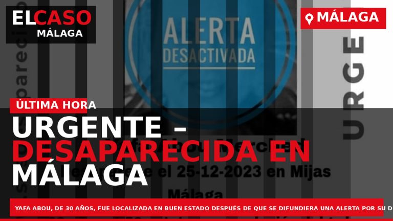 Portada El Caso Málaga: URGENTE – DESAPARECIDA EN MÁLAGA — MÁLAGA