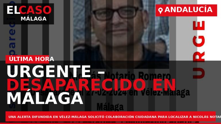 Portada El Caso Málaga: URGENTE – DESAPARECIDO EN MÁLAGA — MÁLAGA