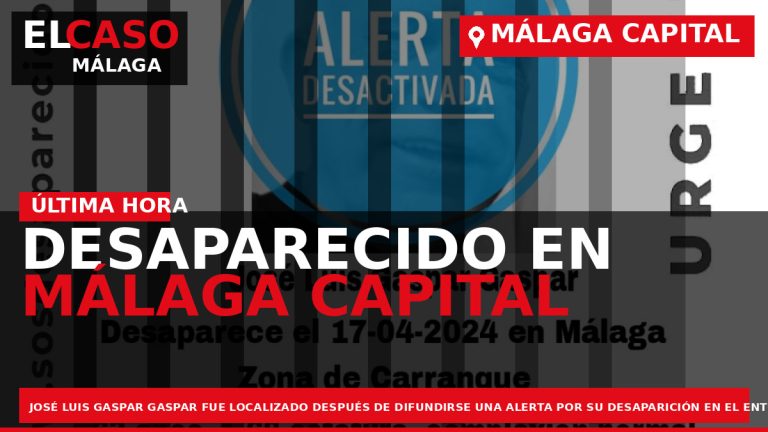 Portada El Caso Málaga: DESAPARECIDO EN MÁLAGA CAPITAL — MÁLAGA CAPITAL