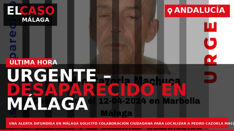 Portada El Caso Málaga: URGENTE – DESAPARECIDO EN MÁLAGA — MÁLAGA