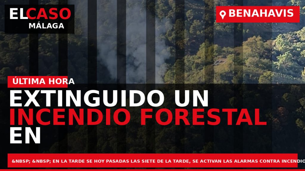 Portada El Caso Málaga: EXTINGUIDO UN INCENDIO FORESTAL EN BENAHAVIS — ANDALUCÍA