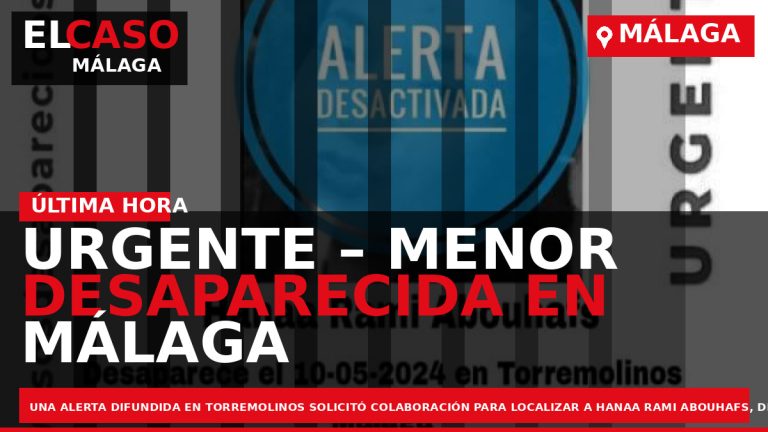 Portada El Caso Málaga: URGENTE – MENOR DESAPARECIDA EN MÁLAGA — MÁLAGA