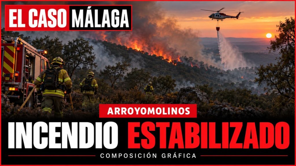 Incendio forestal estabilizado en Arroyomolinos | Composición gráfica