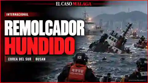 Portada de El Caso Málaga sobre el remolcador hundido frente a Busan