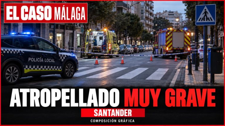 Atropello grave en la calle Castilla de Santander | Composición gráfica