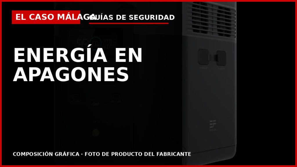 Estaciones de energía portátiles premium para apagones — El Caso Málaga