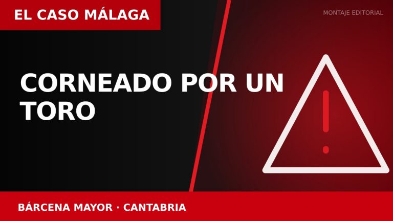 CORNEADO POR UN TORO en Bárcena Mayor