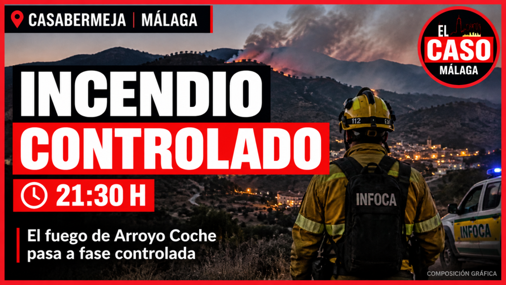 Incendio forestal controlado en Casabermeja a las 21:30 horas — El Caso Málaga