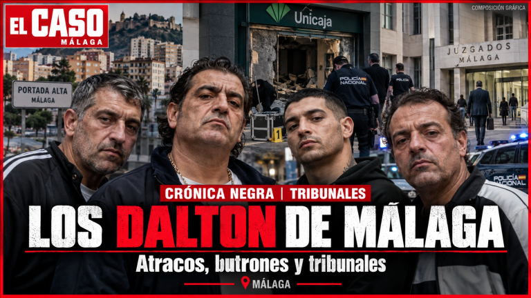 Portada de El Caso Málaga sobre Los Dalton de Portada Alta, atracos, butrones y tribunales