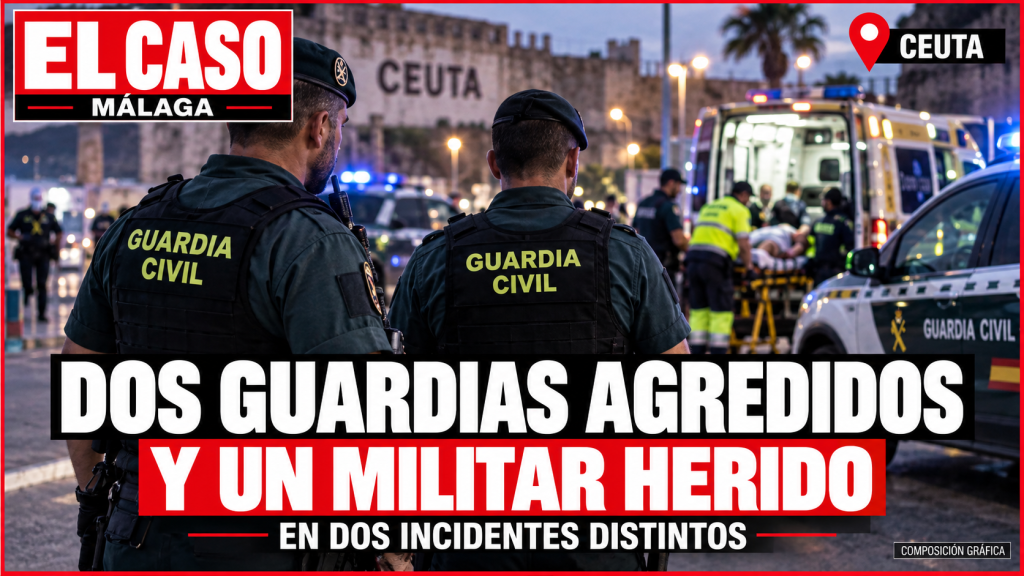 Guardias civiles agredidos y un militar herido en Ceuta — portada de El Caso Málaga