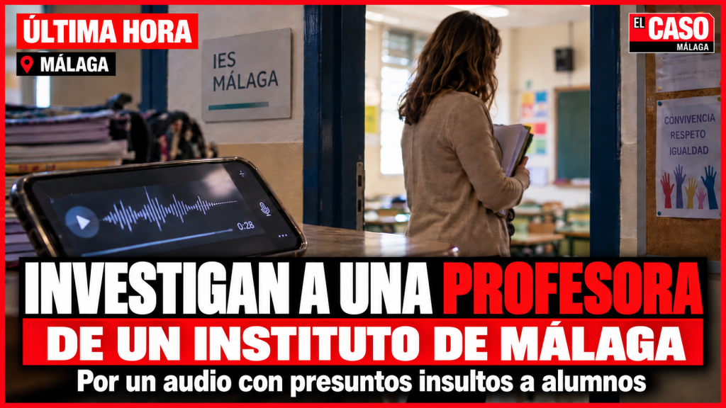 Portada de El Caso Málaga sobre la Junta investiga a una profesora en Málaga tras difundirse una grabación con supuestos insultos a alumnos