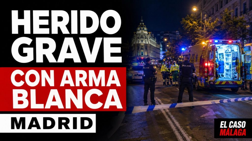 Portada de El Caso Málaga: Herido grave con arma blanca - Madrid
