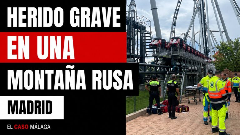 Portada de El Caso Málaga sobre un hombre herido grave en una montaña rusa de un parque de Madrid