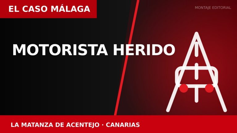 MOTORISTA HERIDO en La Matanza de Acentejo
