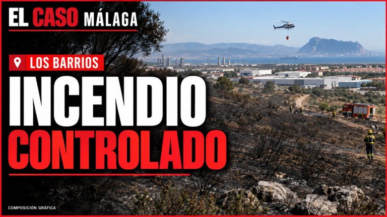 Portada editorial sobre el incendio controlado en Los Barrios