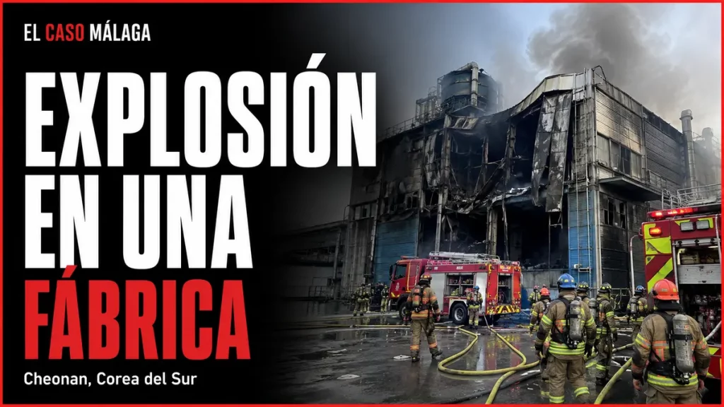 EXPLOSIÓN EN UNA FÁBRICA — Cheonan, Corea del Sur