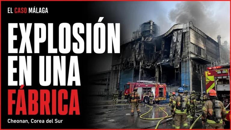 EXPLOSIÓN EN UNA FÁBRICA — Cheonan, Corea del Sur