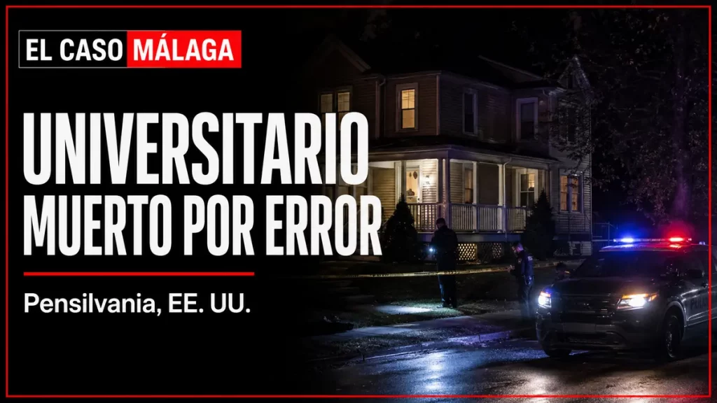 UNIVERSITARIO MUERTO POR ERROR — Pensilvania, EE. UU.