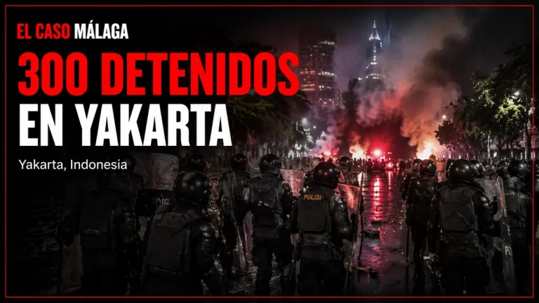 300 DETENIDOS EN YAKARTA — Yakarta, Indonesia