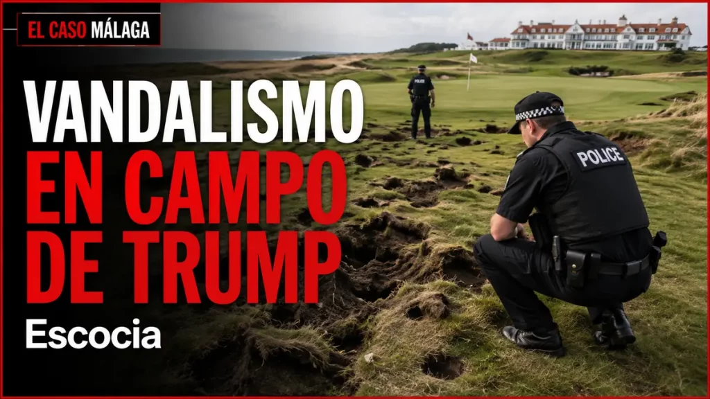 VANDALISMO EN CAMPO DE TRUMP — Escocia