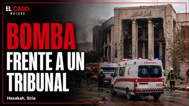 BOMBA FRENTE A UN TRIBUNAL — Hasakah, Siria