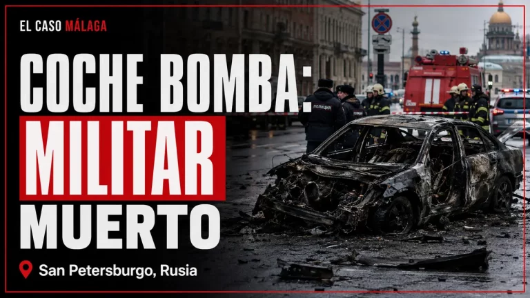 Portada de El Caso Málaga: COCHE BOMBA, MILITAR MUERTO — San Petersburgo, Rusia