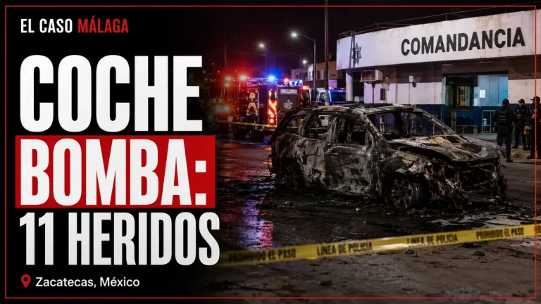 Portada de El Caso Málaga: COCHE BOMBA, 11 HERIDOS — Zacatecas, México