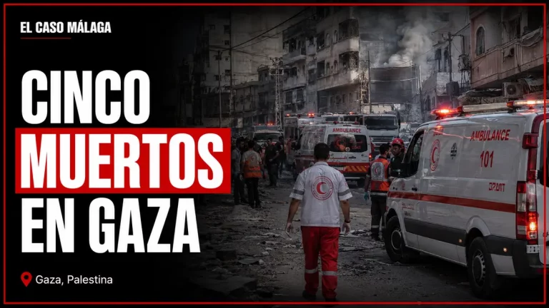 Portada de El Caso Málaga: CINCO MUERTOS EN GAZA — Palestina