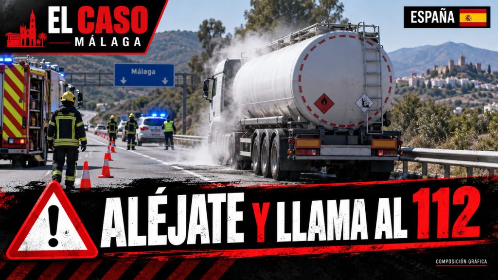 Portada de EL CASO MÁLAGA sobre un accidente con mercancías peligrosas