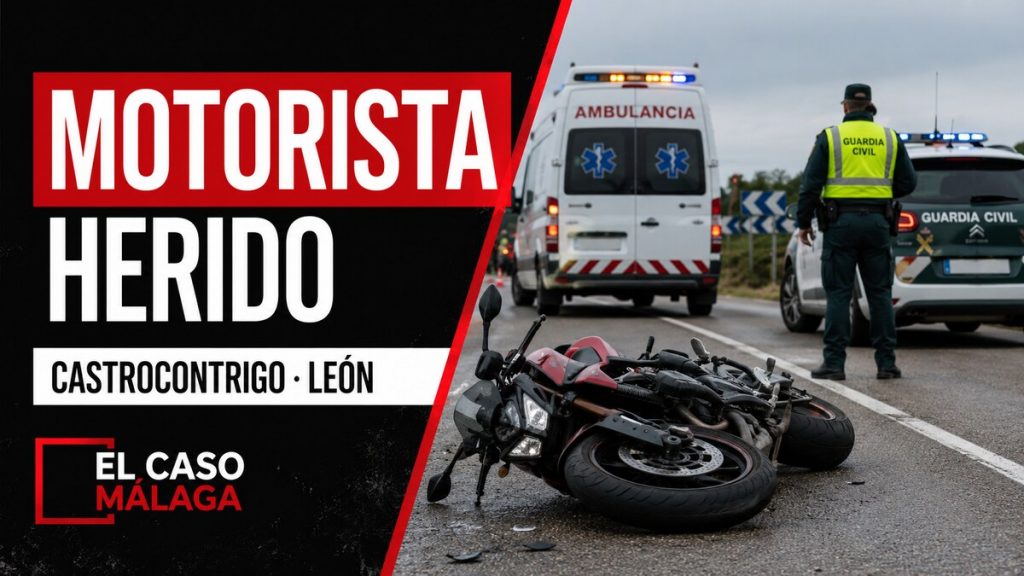 Portada de El Caso Málaga: Motorista herido - Castrocontrigo, León
