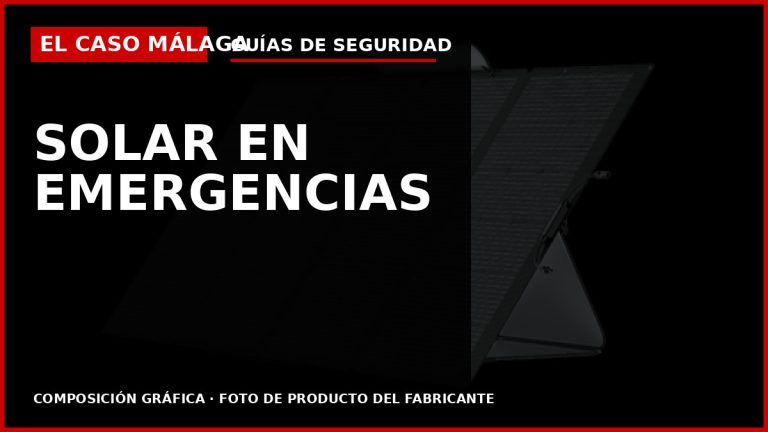Paneles solares plegables premium para emergencias — El Caso Málaga