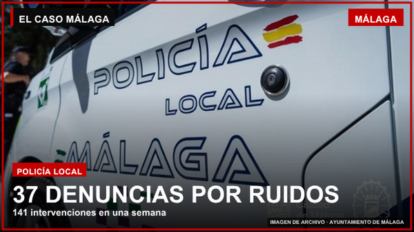 Policía Local de Málaga en una imagen de archivo durante un dispositivo de control