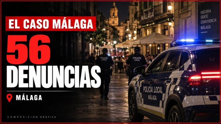 Portada editorial sobre 56 denuncias tramitadas por la Policía Local de Málaga