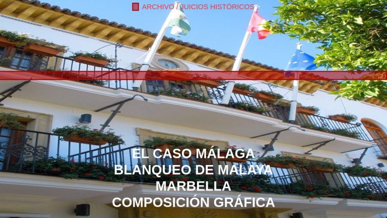 Blanqueo de Malaya: portada de Juicios históricos con fotografía real de Marbella