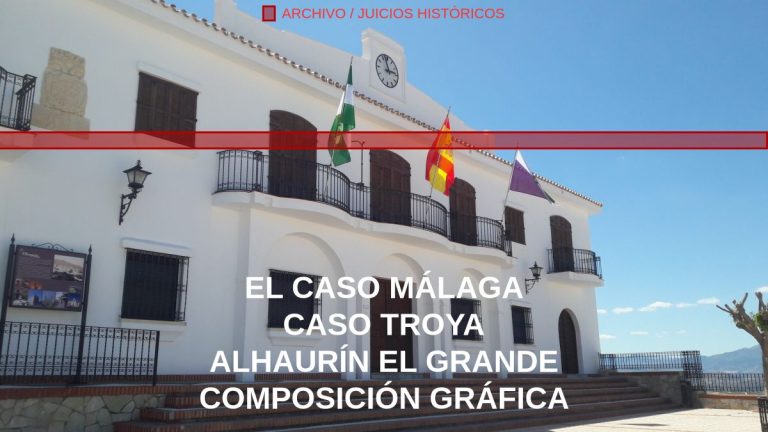 Caso Troya: portada de Juicios históricos con fotografía real de Alhaurín el Grande