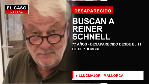 Reiner Schnell, de 77 años, desaparecido en Llucmajor, Mallorca