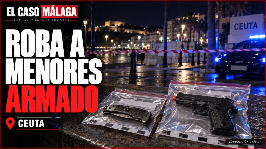 Portada editorial sobre la detención por robos a menores en Ceuta