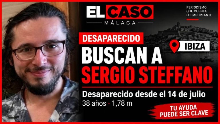 Sergio Steffano M. H., desaparecido en Ibiza desde el 14 de julio de 2026