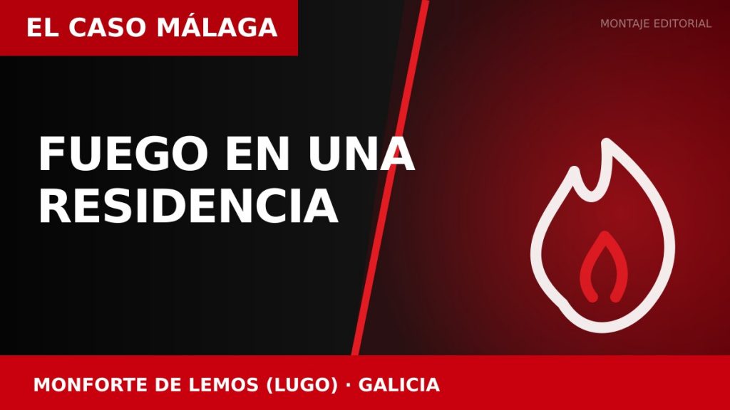 FUEGO EN UNA RESIDENCIA en Monforte de Lemos (Lugo)