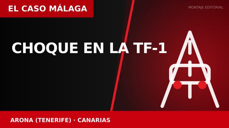 CHOQUE EN LA TF-1 en Arona (Tenerife)