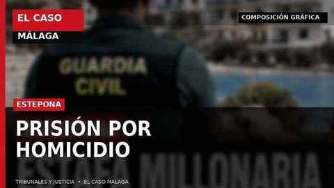 Composición gráfica de El Caso Málaga sobre la prisión provisional por el presunto homicidio de un compañero de piso en Estepona