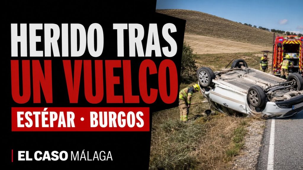 Portada de El Caso Málaga: Herido tras un vuelco - Estépar, Burgos