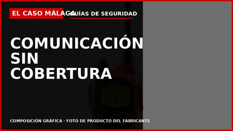 Walkie-talkies PMR446 para emergencias — El Caso Málaga