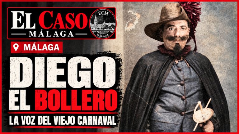 Diego Villalba Jiménez, El Bollero, disfrazado en una fotografía histórica atribuida a Arenas, colorizada para El Caso Málaga.