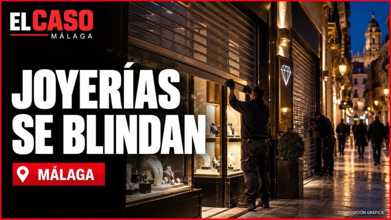 EL CASO MÁLAGA: joyerías del Centro refuerzan su seguridad ante Halloween. Imagen recreada, COMPOSICIÓN GRÁFICA.