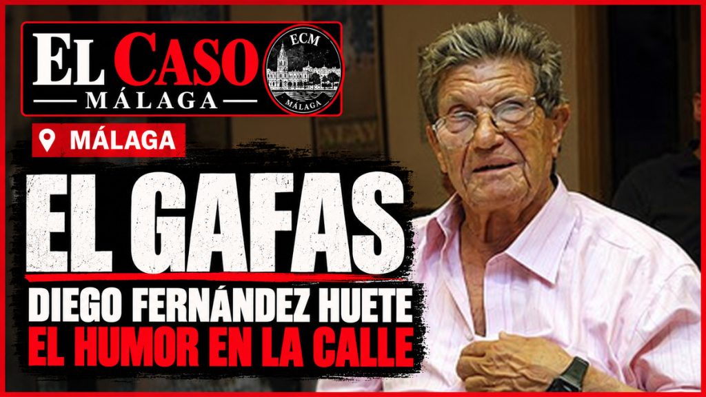 Diego Fernández Huete, El Gafas, con camisa rosa y gafas en la fotografía identificada de la presentación de su biografía.