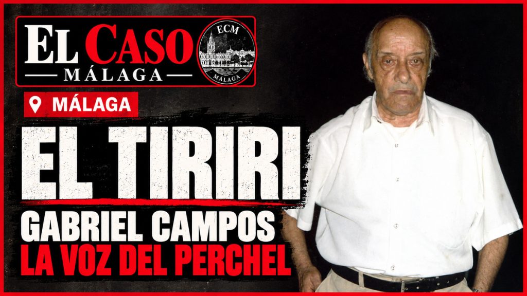 Gabriel Campos, El Tiriri, con camisa blanca en su retrato individual en color, identificado por Andalucia.com, en la portada de El Caso Málaga.